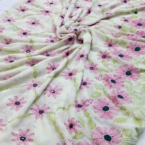 Delicate Hand Embroidered Chadar