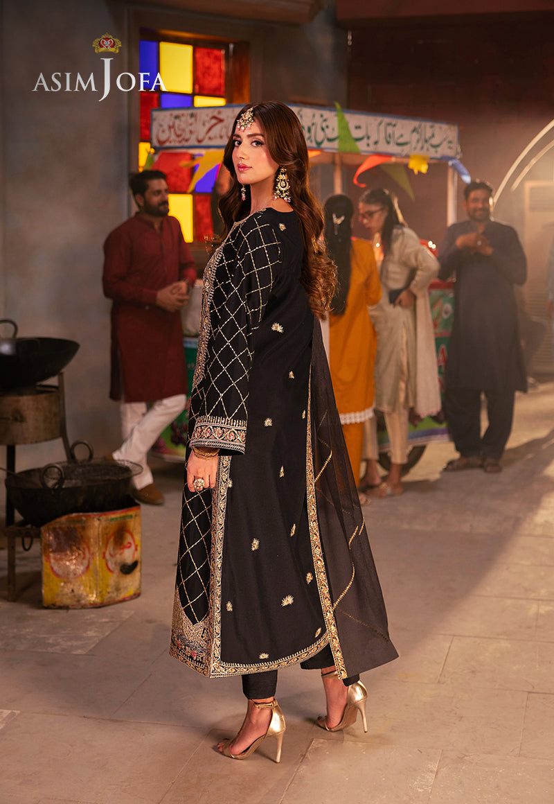 AJKK-02 EMBROIDERED TWISTED SILK 3 PCS
