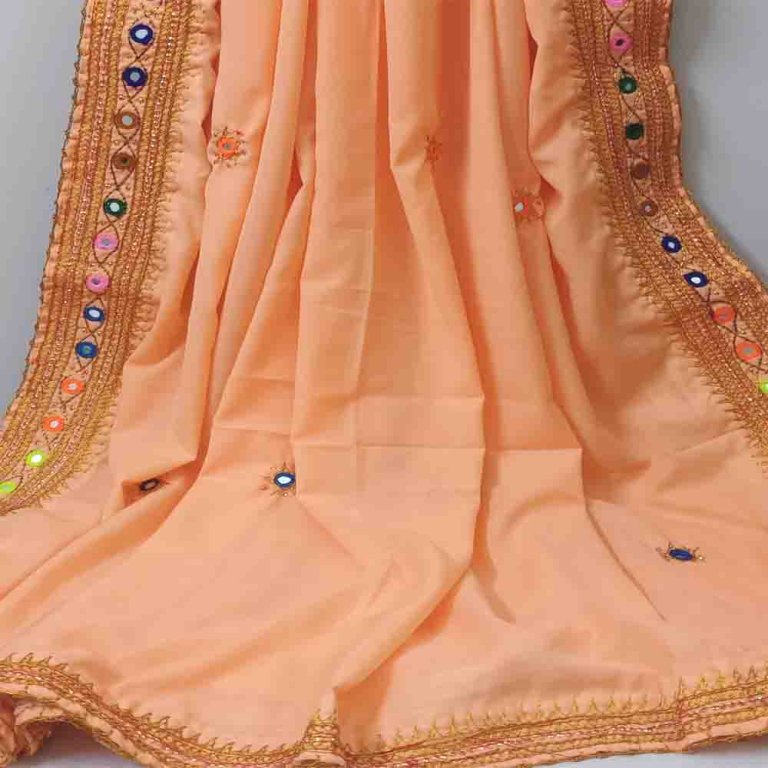 Sindhi Hand Embroidery Chadar Design for Women